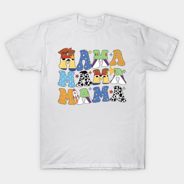 Toy Funny Story Mama Boy Mom Mother's Day Tee For Womens T-Shirt by Mitsue Kersting